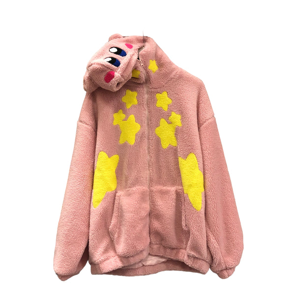 Pink Kirby Heavy Fleece hoody Jacket