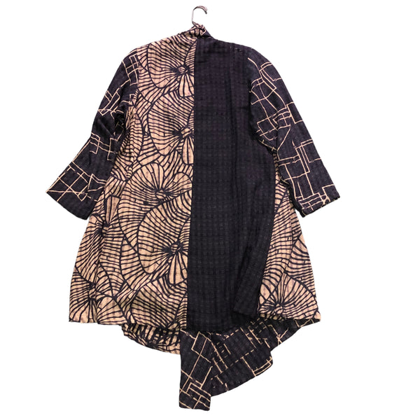 Vintage Terry Sasaki Black and white pattern Patchwork Dress
