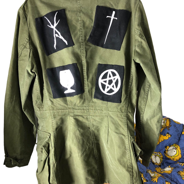OOAK Tarot Patch Army Jacket by Tooth and Claw x Blim