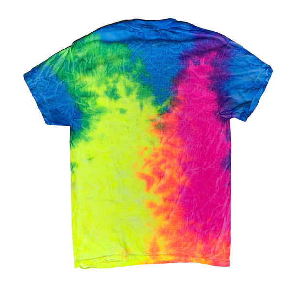 By Tooth and Claw for Blim “Neon Rainbow Tie Dye Gold Sun”