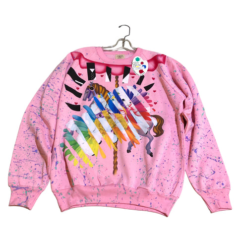 Hand Splatter Carousel Sweater by Blim x JamJams
