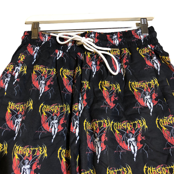 All over Angel Print Shorts by Forgotten