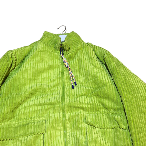 Lime Green CorderoyPuffer Jacket