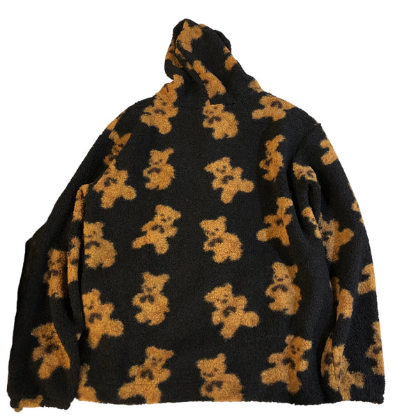 Black teddy bear Fleece hoody Jacket