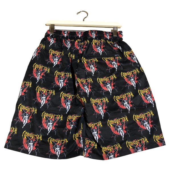 All over Angel Print Shorts by Forgotten