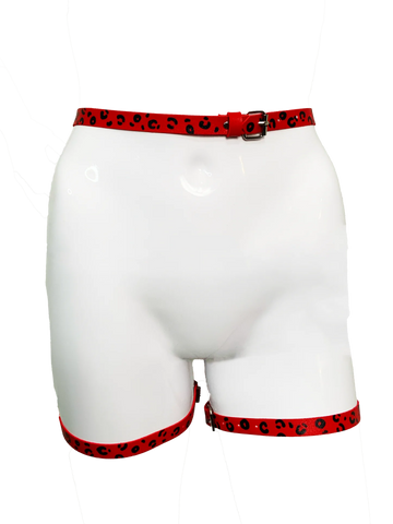 Red Leopard Harness by King of Hearts
