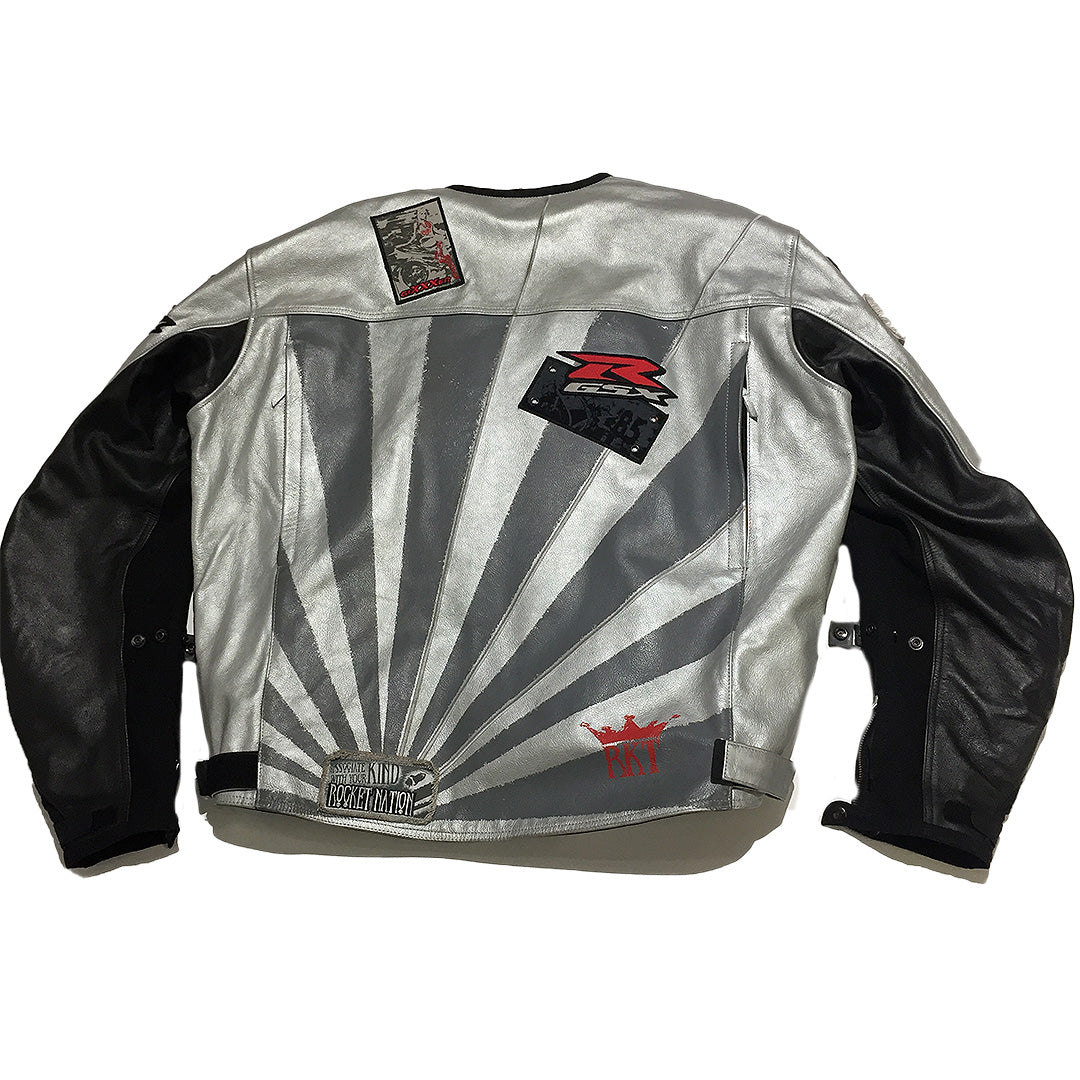 Vintage Black New Genuine Lambskin Designer Motorcycle Biker Leather Jacket  U604