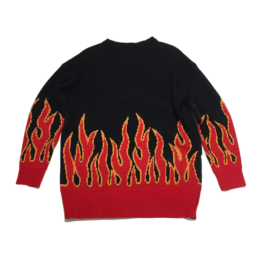 Knitted on sale flame sweater