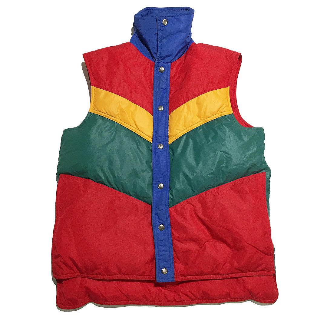 Vintage Multi Color Down Vest – Blim Vancouver