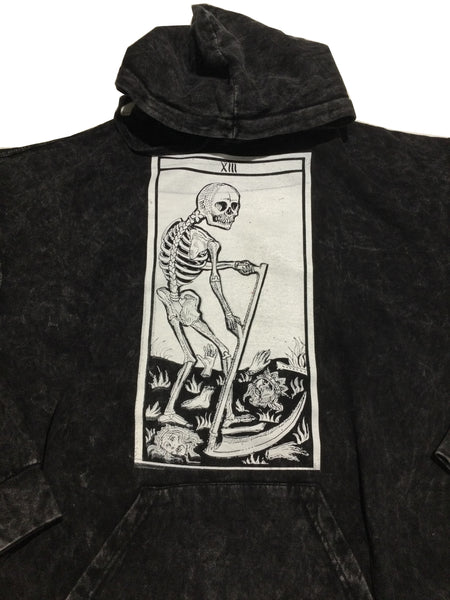 Tooth and Claw for Blim "Death" Acid Wash Hoodie