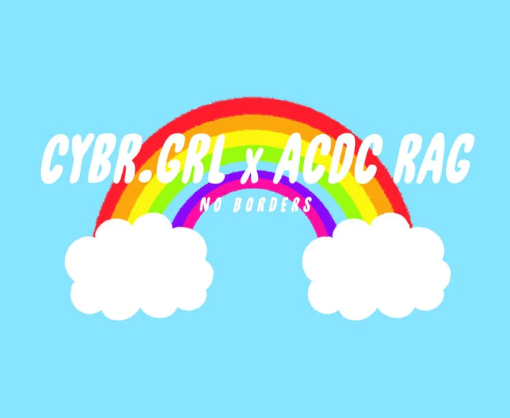 BACK IN STOCK CYBR GRL X ACDC RAG Colorful Skirt
