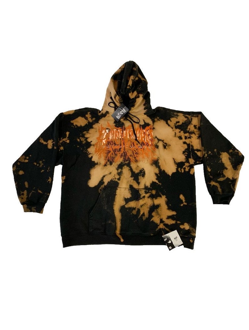 Thrasher sales bleached hoodie