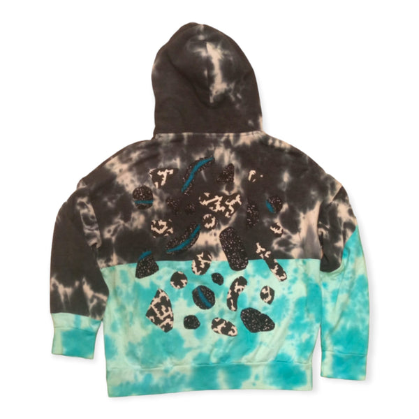 Hand Patchwork Fleece Hoodie by Pattern Nation