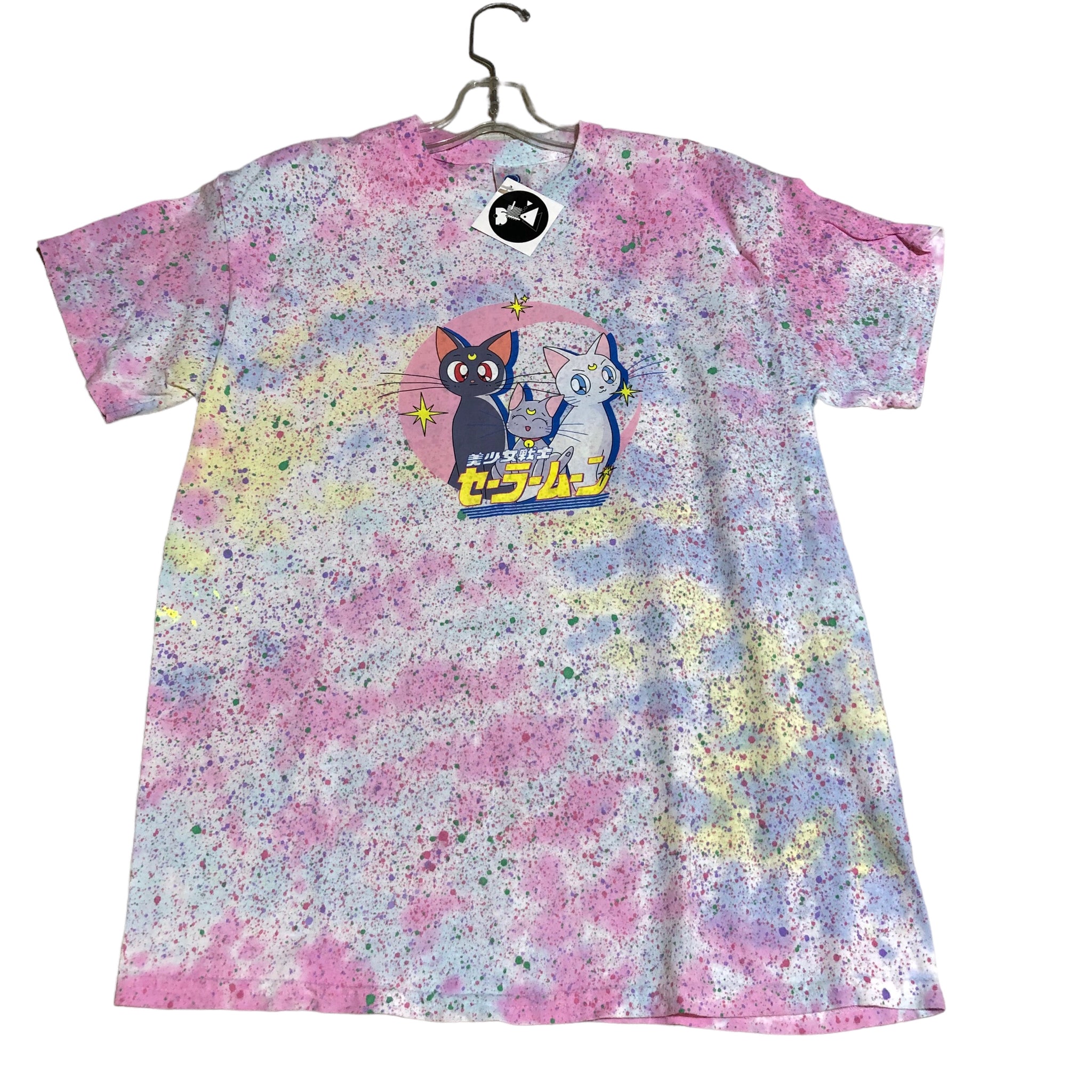 Hand Splattered Sailormoon Short Sleeve OOAK