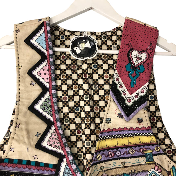 Vintage Quilted Sewing Vest