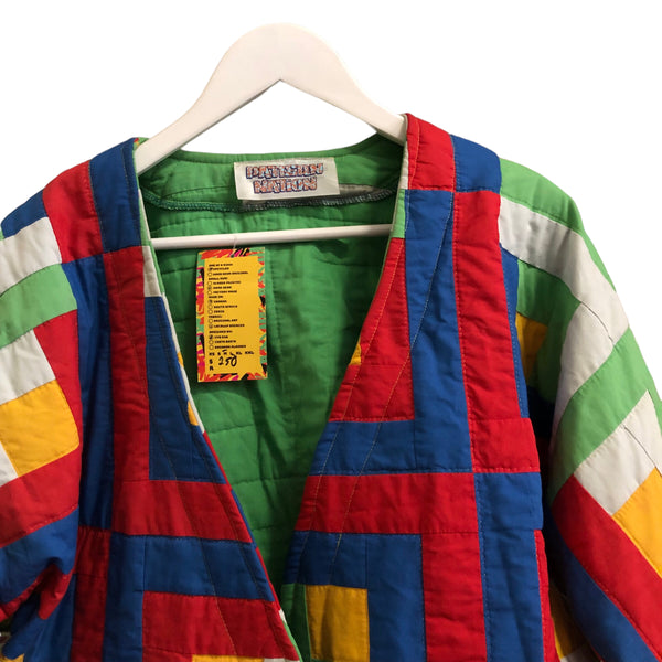 OOAK Hand Patchwork Fleece Jacket by Pattern Nation