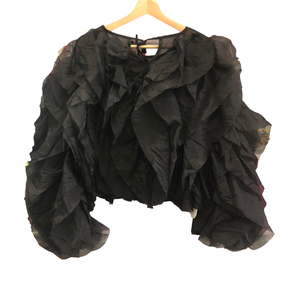 Festive Black Crinoline Top