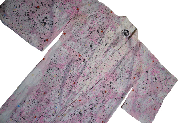 Custom Splatter Pale Pink Sakura Vintage Nagajuban