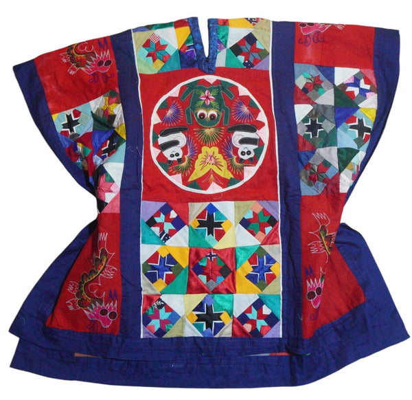 Blim Upcycled Woven Boho Poncho