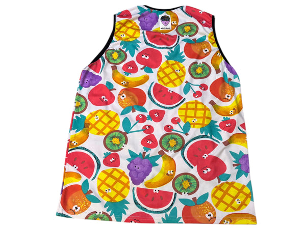 Hand Upcycled Fruits Shirt by Zealot