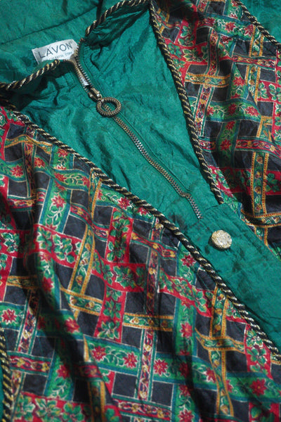 Embellished Vintage Abstract Pattern Jacket