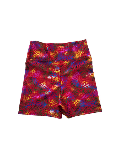 Blim Neon Printed Booty Shorts