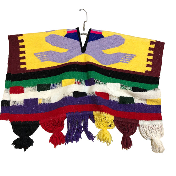 Woven Tassel Poncho