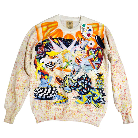 OOAK Splatter Sweater by Dang Olson x Blim