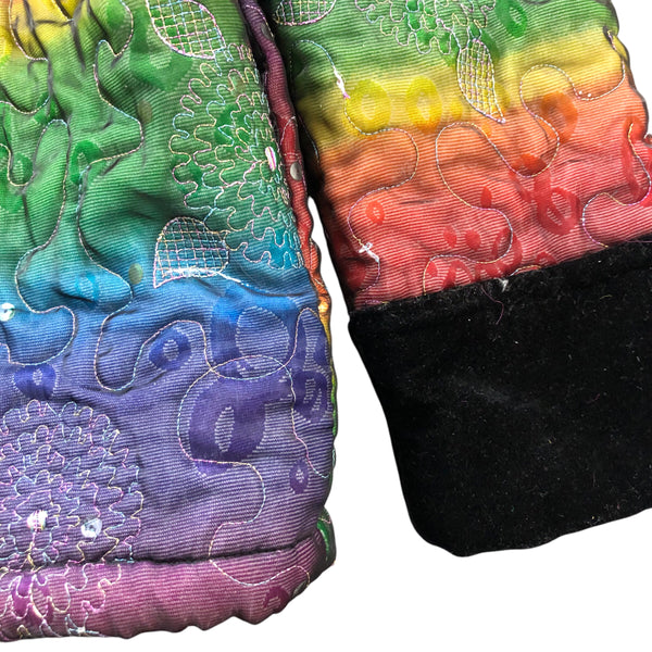 Rainbow Embellished Chinese Quilted Jacket