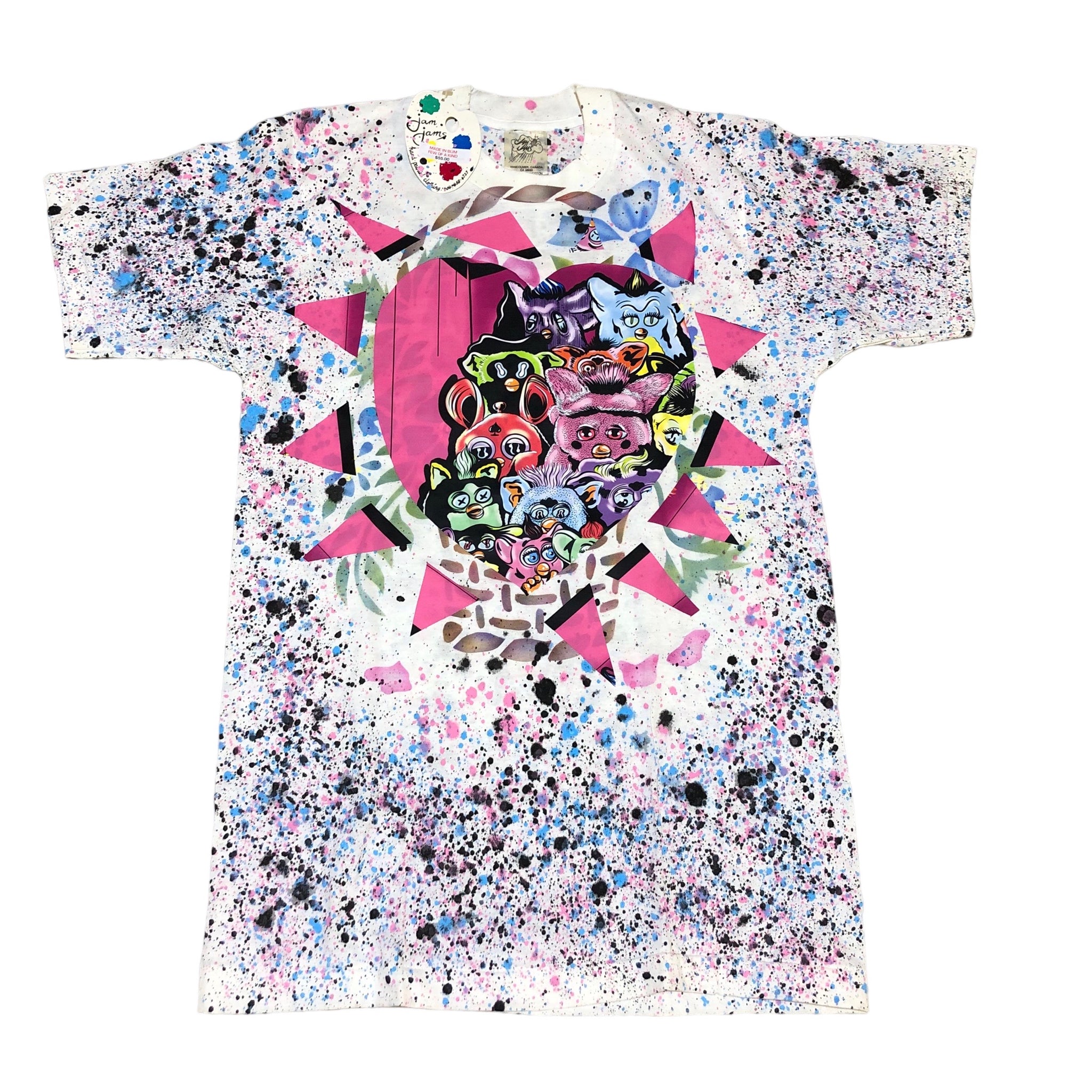 Furby Heart Splatter T by Blim x Jam Jams