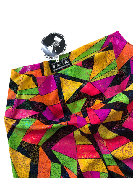 Blim Neon Printed Booty Shorts