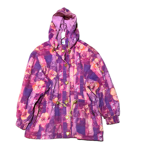 Pink Purple Lanatura Hooded Jacket