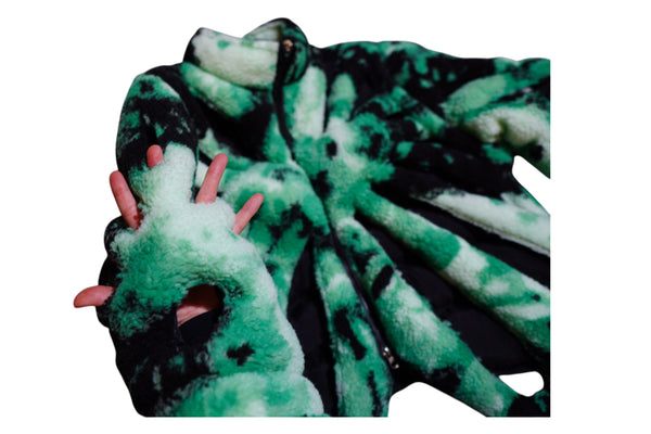 Fleece Camo Skeleton Puffer Jacket
