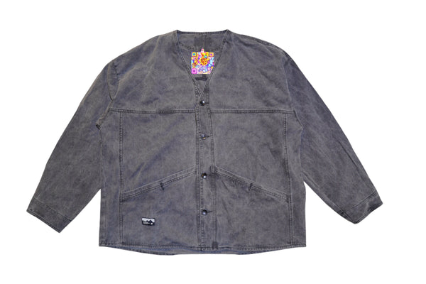 Black Overwashed cotton Jacket