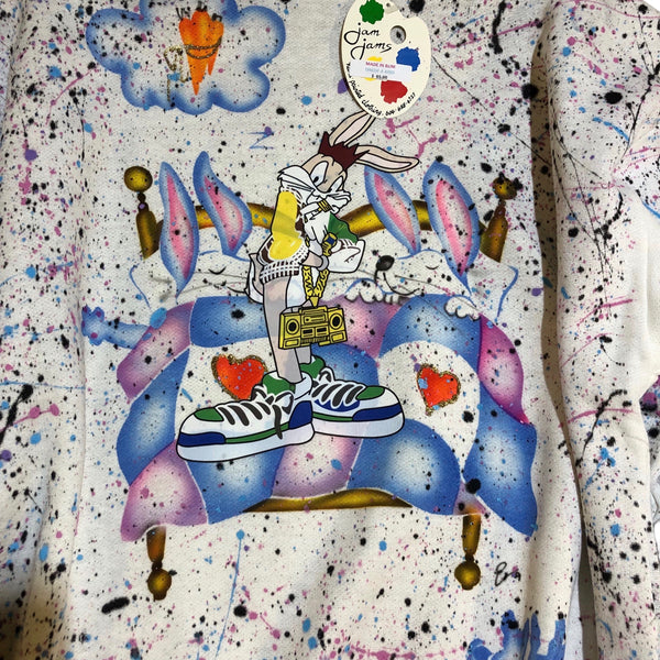 Hand Splatter Bunny Sweater by Blim x JamJams