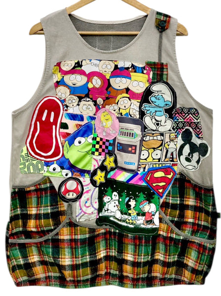 Hand Upcycled Dino Shirt by Zealot