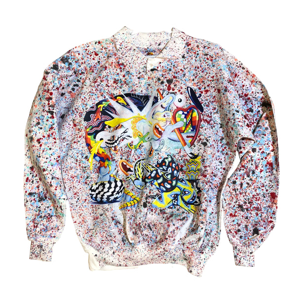 OOAK Splatter Sweater by Dang Olson x Blim