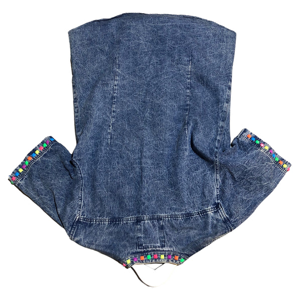 Hand Patched OOAK Denim Button Up by Zealot