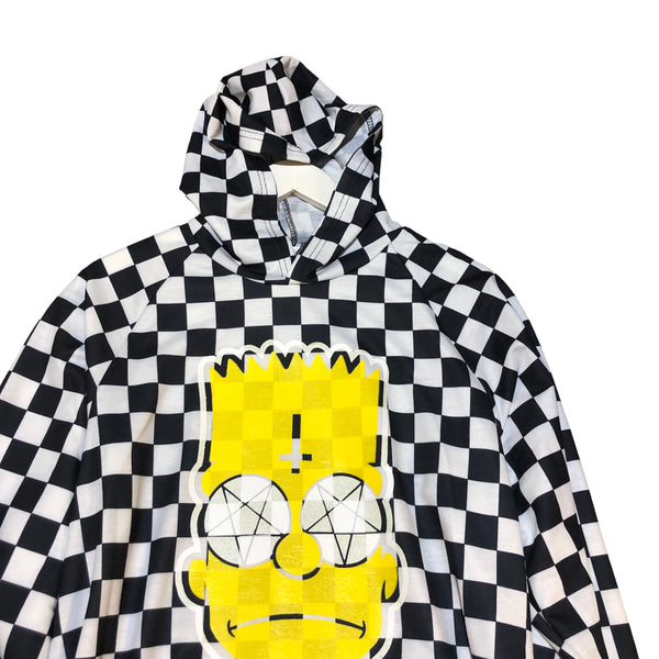 One of a Kind! Witchy Bart Checkered Hoodie by Blim