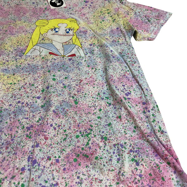 Hand Splattered Sailormoon Short Sleeve OOAK