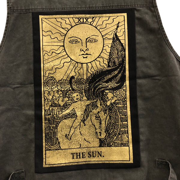 Sun Tarot Acid Black Cargo Vest by Tooth and Claw x Blim