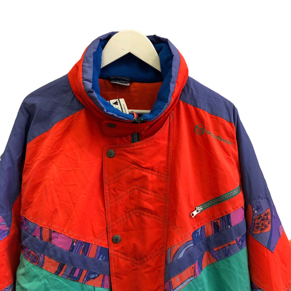 Vintage Sergio Tacchini Red, Green, and Purple Jacket