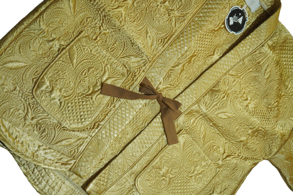Handmade OOAK Gold Quilted Hapi Coat