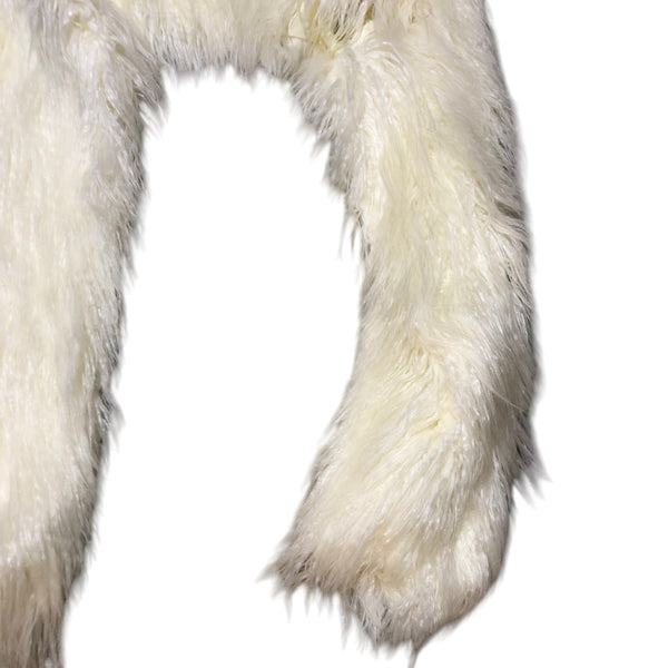 Faux Fur White crop Jacket