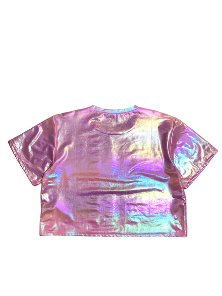 Sanrio Pink Shimmer Crop Top