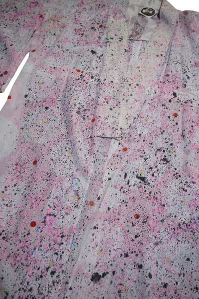 Custom Splatter Pale Pink Sakura Vintage Nagajuban