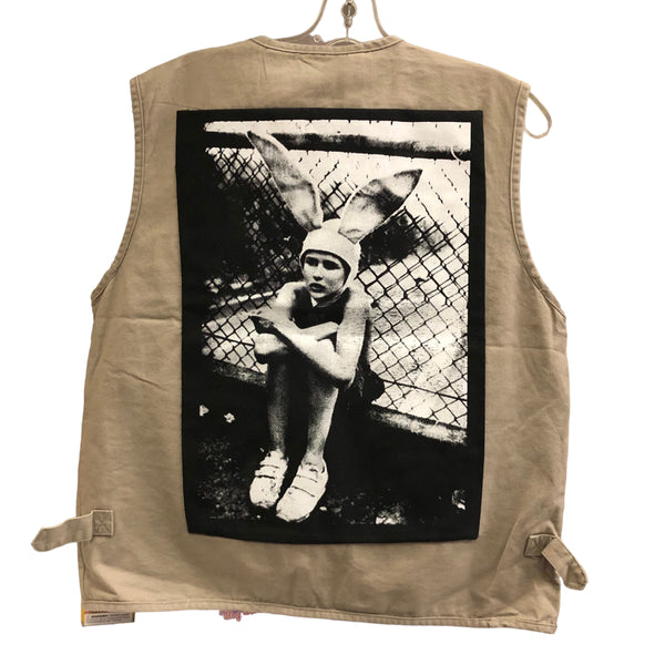 Custom Screen Printed Gummo Cargo Vest