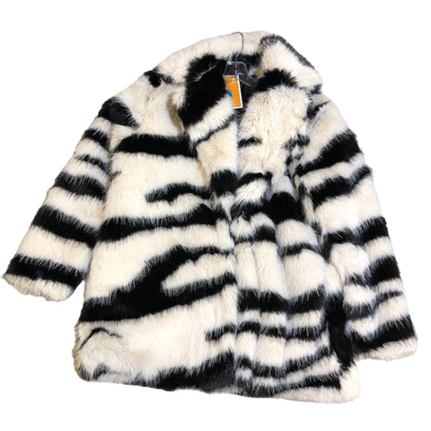 Zebra Faux Fur Jacket