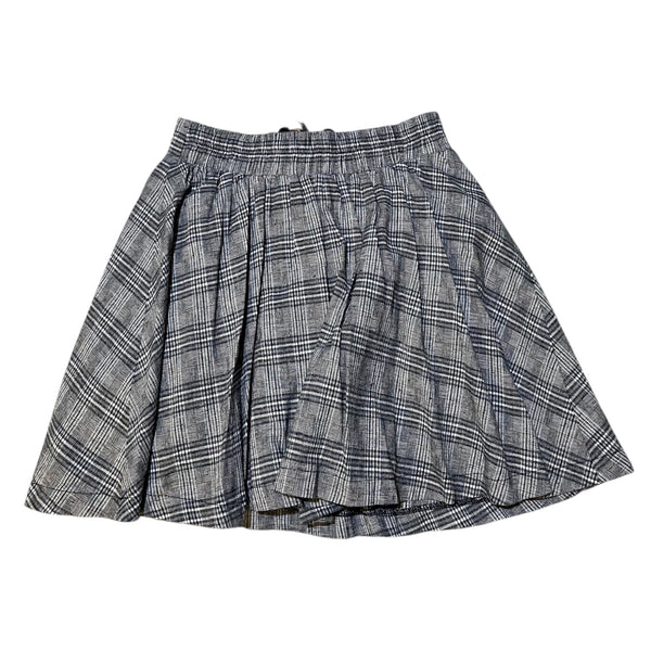 Lolita Style Black Plaid Mini Skirt By Evelyn