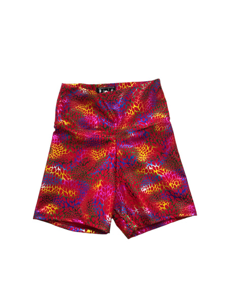 Blim Neon Printed Booty Shorts